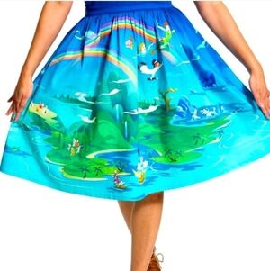 Loungefly Disney Stitch Shoppe Peter Pan Neverland Midi Skirt Women's 2XL